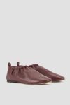 3.1 Phillip Lim Rouched Slipper In Burgundy