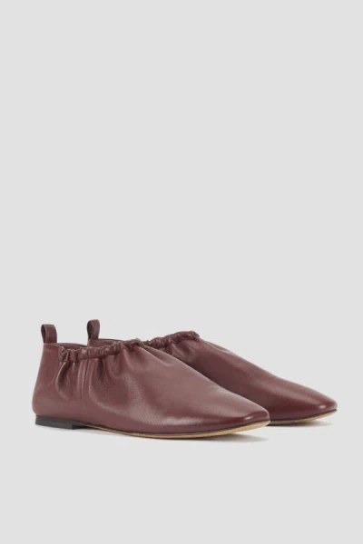 3.1 Phillip Lim Rouched Slipper In Burgundy
