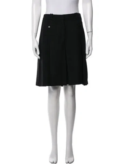Pre-owned 3.1 Phillip Lim Ruffle Embellishment Mini Skirt In Black/blue