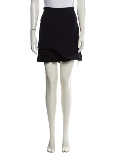 Pre-owned 3.1 Phillip Lim Ruffle Embellishment Mini Skirt In Blue