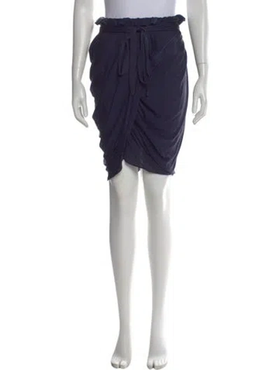 Pre-owned 3.1 Phillip Lim Ruffle Embellishment Mini Skirt In Blue