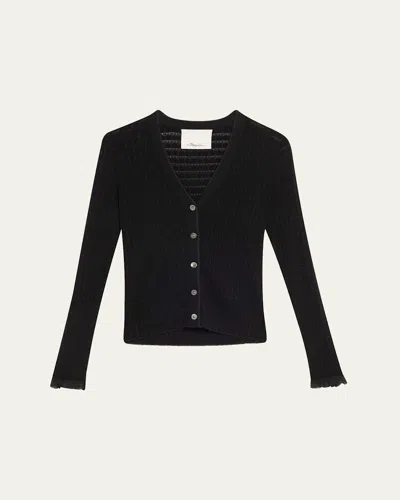 3.1 Phillip Lim Ruffle-trim V-neck Cardigan