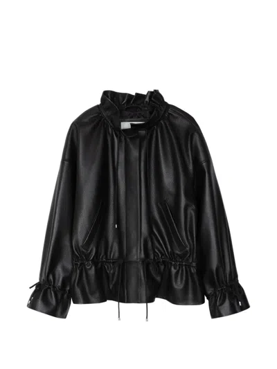 3.1 Phillip Lim Ruffle-collar Jacket In Black