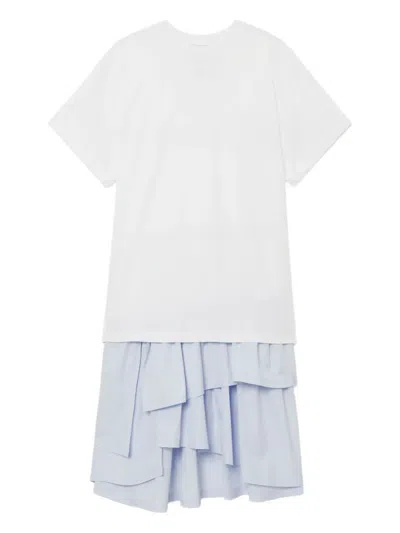 3.1 Phillip Lim Ruffled Overlay Dress In White