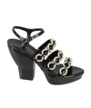 3.1 Phillip Lim Women's Salma Leather Platform Sandals In Black