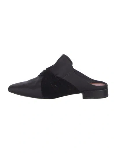 Pre-owned 3.1 Phillip Lim Satin Mules In Black