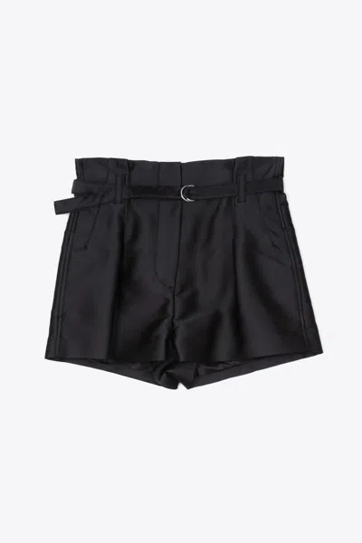 3.1 Phillip Lim Satin Origami Shorts In Black