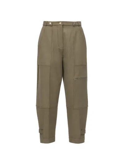 3.1 Phillip Lim Utility Relaxed Wool-blend Tapered Pant In Green