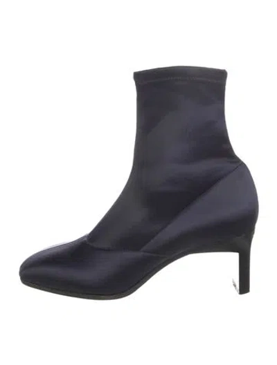 Pre-owned 3.1 Phillip Lim Satin Sock Boots In Blue