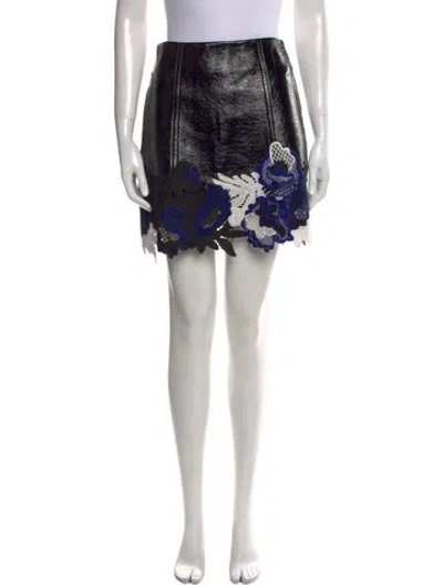 Pre-owned 3.1 Phillip Lim Scalloped Accent Mini Skirt In Black