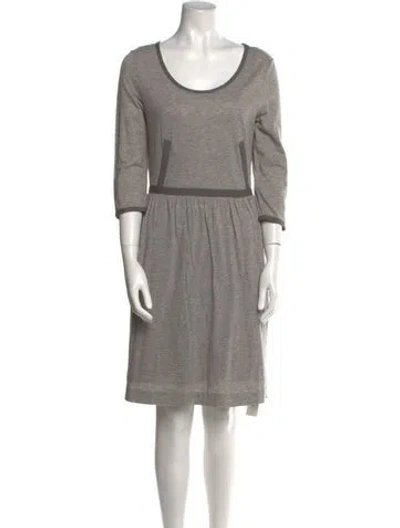Pre-owned 3.1 Phillip Lim Scoop Neck Knee-length Dress In Gray