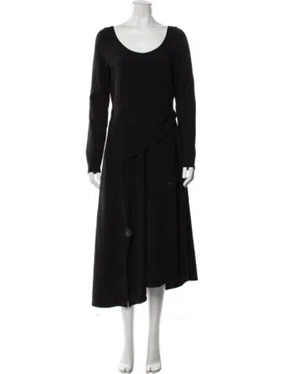 Pre-owned 3.1 Phillip Lim Scoop Neck Long Dress In Black