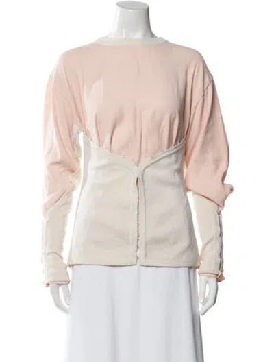 Pre-owned 3.1 Phillip Lim Scoop Neck Long Sleeve Sweatshirt In Neutral
