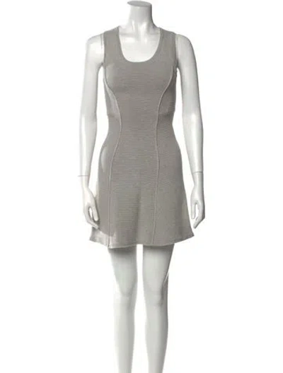 Pre-owned 3.1 Phillip Lim Scoop Neck Midi Length Dress In Gray
