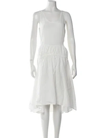 Pre-owned 3.1 Phillip Lim Scoop Neck Midi Length Dress In White