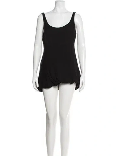 Pre-owned 3.1 Phillip Lim Scoop Neck Mini Dress In Black
