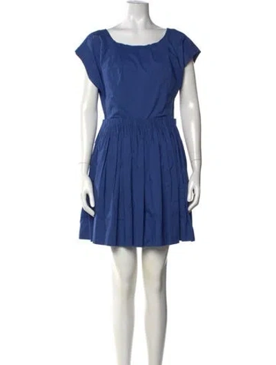 Pre-owned 3.1 Phillip Lim Scoop Neck Mini Dress In Blue