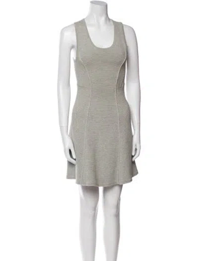 Pre-owned 3.1 Phillip Lim Scoop Neck Mini Dress In Gray