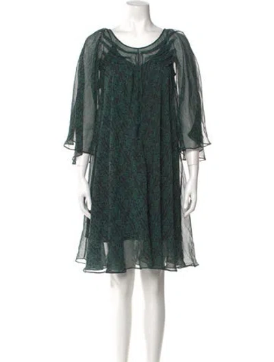 Pre-owned 3.1 Phillip Lim Scoop Neck Mini Dress In Multi