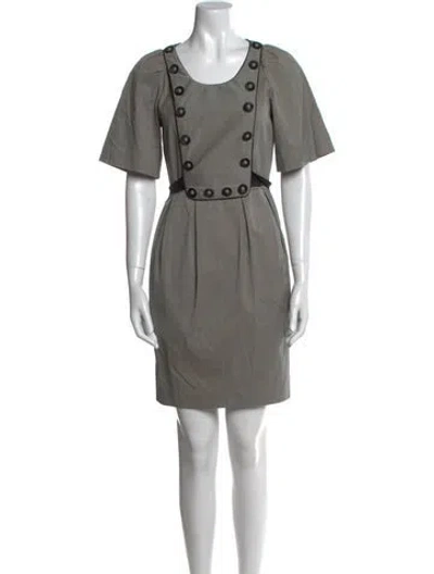 Pre-owned 3.1 Phillip Lim Scoop Neck Mini Dress In Neutral