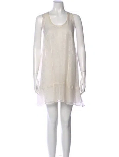 Pre-owned 3.1 Phillip Lim Scoop Neck Mini Dress In Neutral