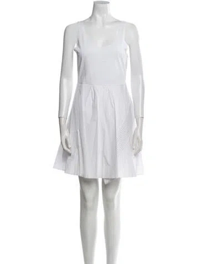 Pre-owned 3.1 Phillip Lim Scoop Neck Mini Dress In White