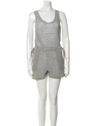 Pre-owned 3.1 Phillip Lim Scoop Neck Romper In Gray
