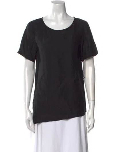 Pre-owned 3.1 Phillip Lim Scoop Neck Short Sleeve T-shirt In Black
