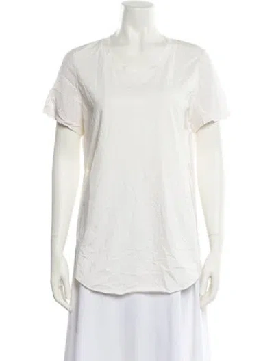 Pre-owned 3.1 Phillip Lim Scoop Neck Short Sleeve T-shirt In Neutral