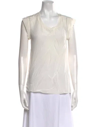 Pre-owned 3.1 Phillip Lim Scoop Neck Sleeveless Blouse In Neutral