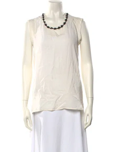 Pre-owned 3.1 Phillip Lim Scoop Neck Sleeveless Blouse In Neutral