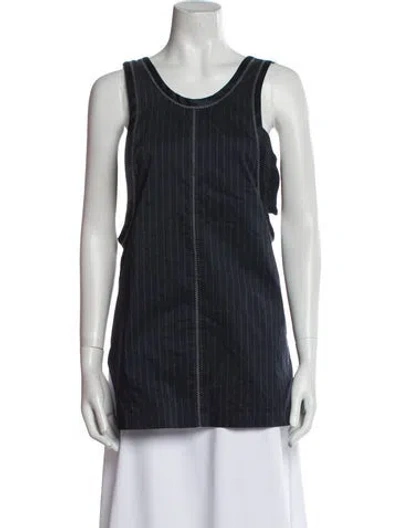 Pre-owned 3.1 Phillip Lim Scoop Neck Sleeveless Top In Blue