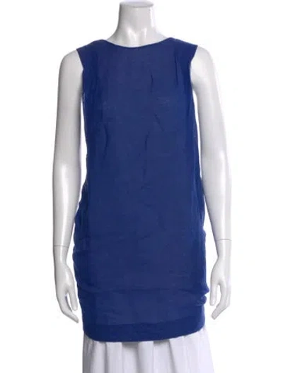Pre-owned 3.1 Phillip Lim Scoop Neck Sleeveless Top In Blue