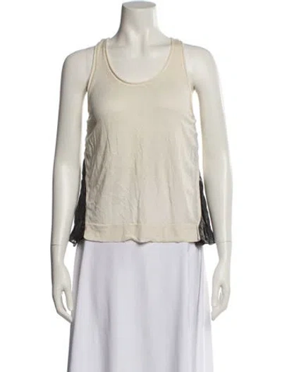 Pre-owned 3.1 Phillip Lim Scoop Neck Sleeveless Top In Neutral