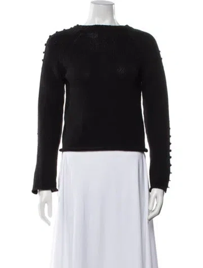 Pre-owned 3.1 Phillip Lim Scoop Neck Sweater In Black