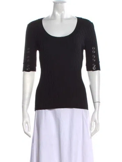 Pre-owned 3.1 Phillip Lim Scoop Neck Sweater In Black
