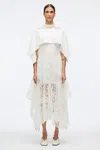 3.1 Phillip Lim Sequin Lace Flounce Maxi Dress In Ecru Multi