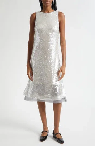 3.1 Phillip Lim Sequin Tank Dress In Metallic