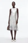 3.1 Phillip Lim Sequin Tank Dress With Bow In Gray