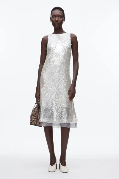 3.1 Phillip Lim Sequin Tank Dress With Bow In Gray