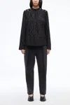 3.1 Phillip Lim Shadow Vines Jacquard Top In Black