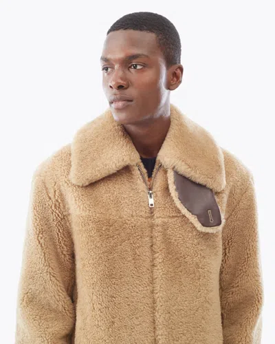 3.1 Phillip Lim Shearling Bomber Jacket In Brown