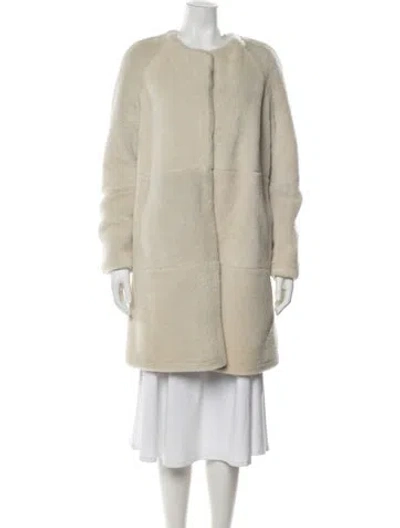Pre-owned 3.1 Phillip Lim Shearling Faux Fur Coat In Brown