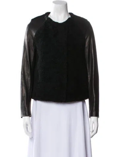 Pre-owned 3.1 Phillip Lim Shearling Fur Jacket In Black