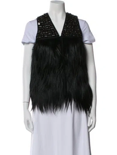Pre-owned 3.1 Phillip Lim Shearling Fur Jacket In Black