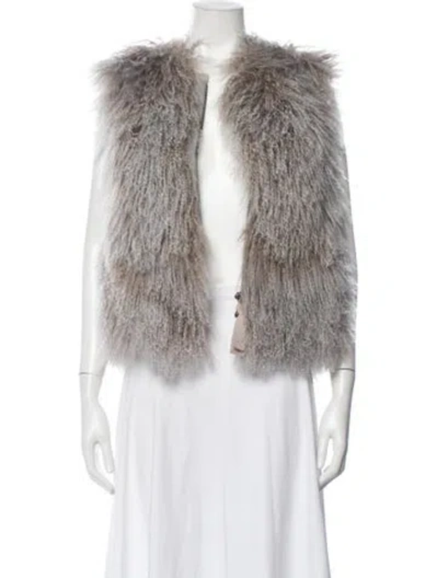 Pre-owned 3.1 Phillip Lim Shearling Vest In Neutrals