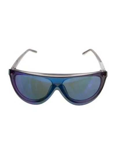 Pre-owned 3.1 Phillip Lim Shield Mirrored Sunglasses In Transparent