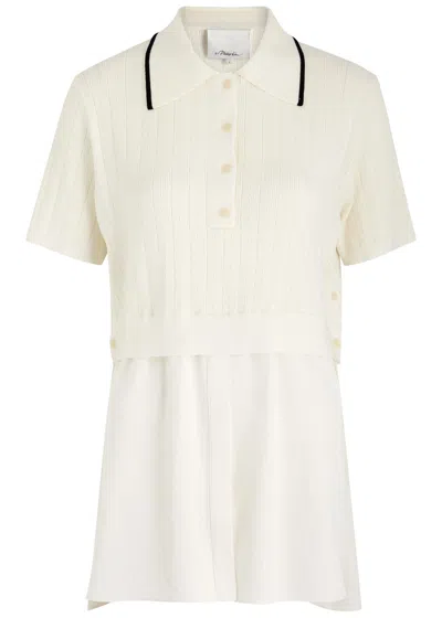 3.1 Phillip Lim Shirt-layered Polo Shirt In White