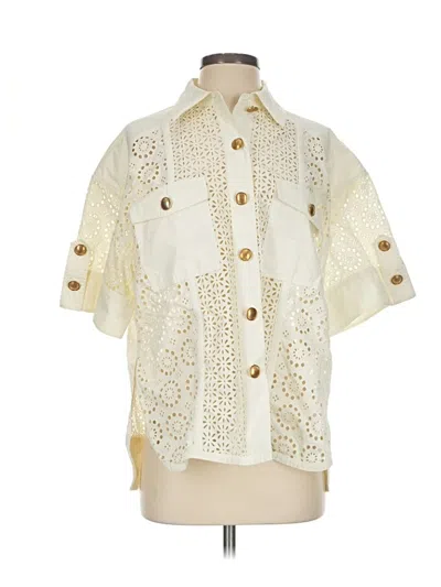 Pre-owned 3.1 Phillip Lim Short Sleeve Blouse In Ivory