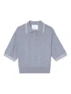 3.1 Phillip Lim Short-sleeve Merino T-shirt In Purple